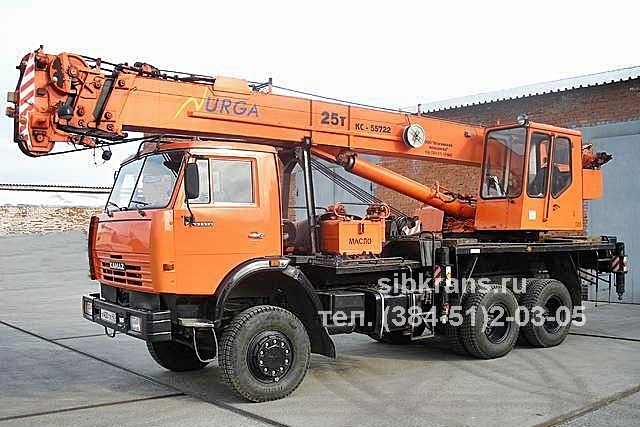 Фото автокрана Юргинца КС-55722 на базе КаМАЗ Фотография автокрана КС-55722